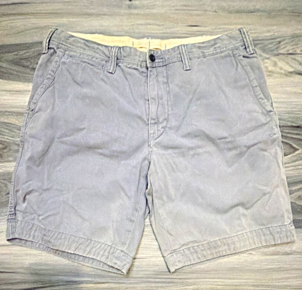 Vintage Polo Ralph Lauren Men’s Chino Shorts 35 Blue Relaxed Fit Preppy